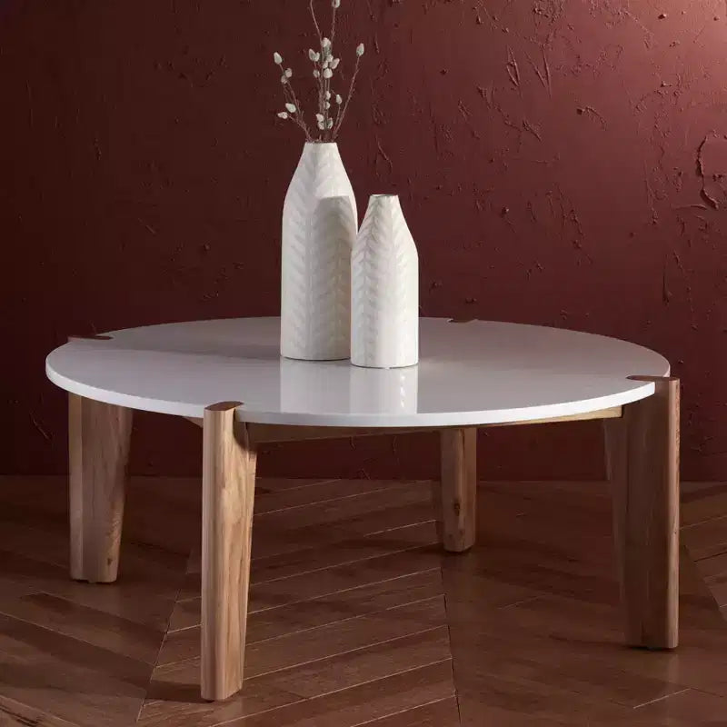 Table basse ronde plateau marbre