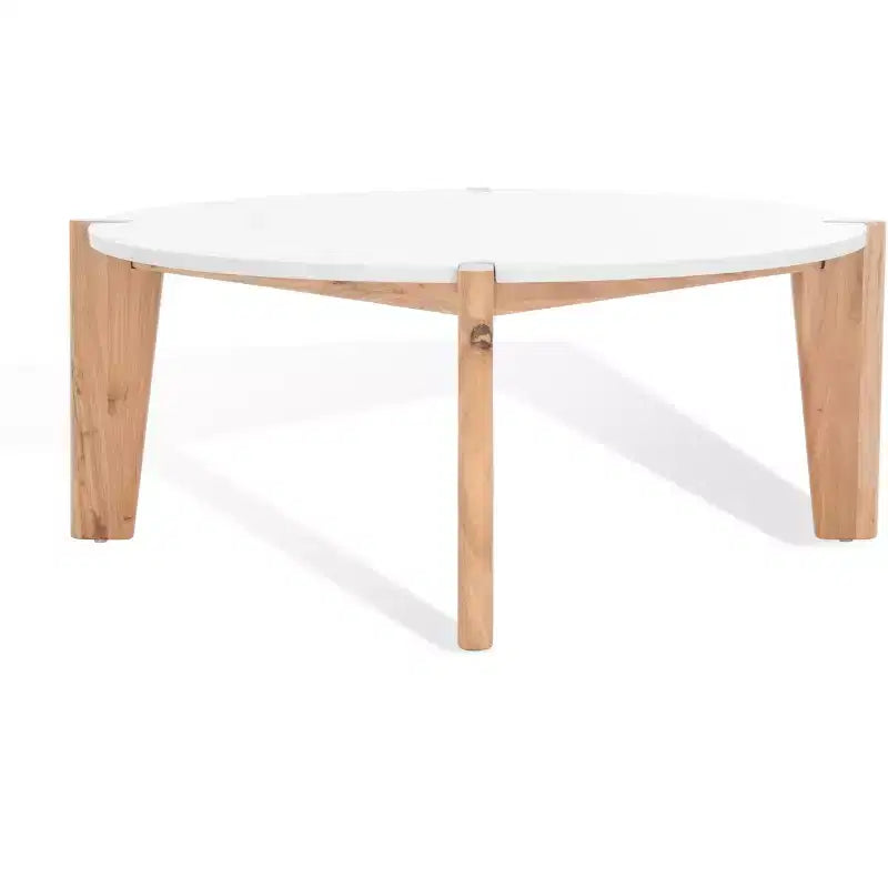 Table basse ronde plateau marbre