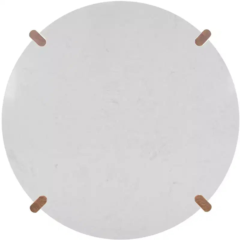 Table basse ronde plateau marbre