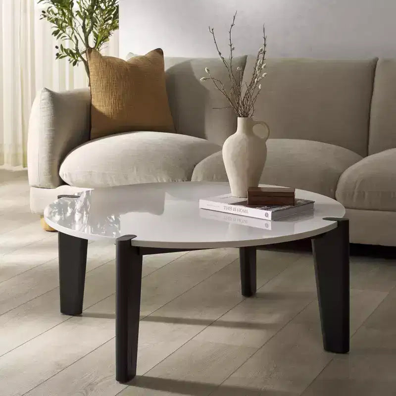 Marble Top Round Coffee Table