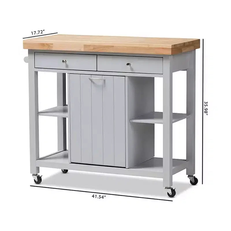 Dessert de cuisine en caoutchouc de 89 cm avec 1 porte et 4 étagères