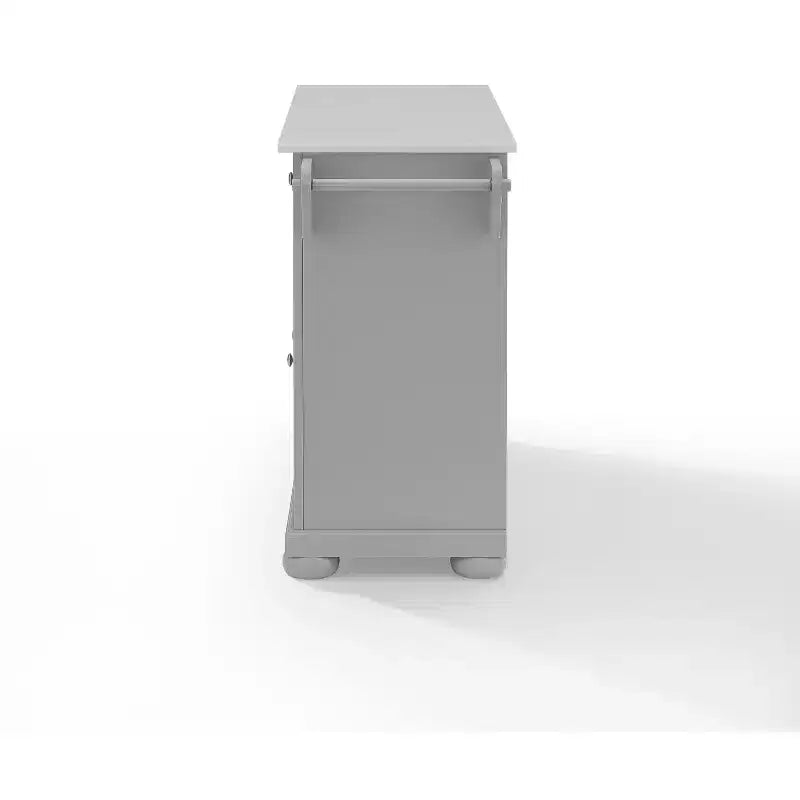 Îlot de cuisine en métal de 36" avec 3 portes et 3 étagères