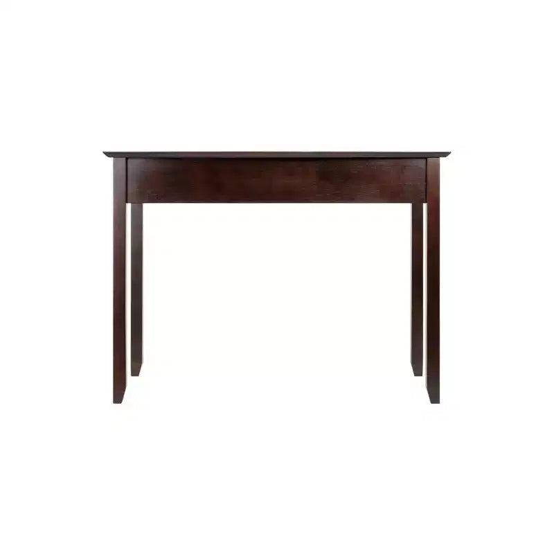 Bureau d'ordinateur brun de 76 cm avec étagère de rangement ouverte, panneau de particules
