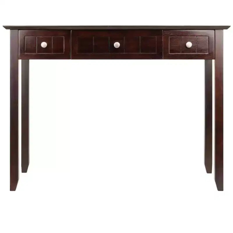 Bureau d'ordinateur brun de 76 cm avec étagère de rangement ouverte, panneau de particules