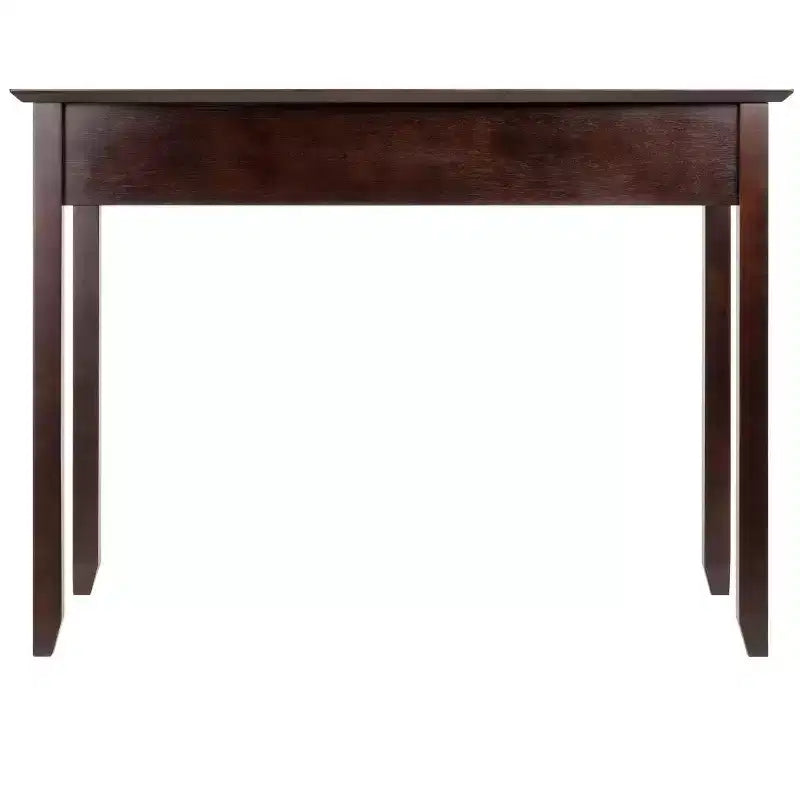 Bureau d'ordinateur brun de 76 cm avec étagère de rangement ouverte, panneau de particules