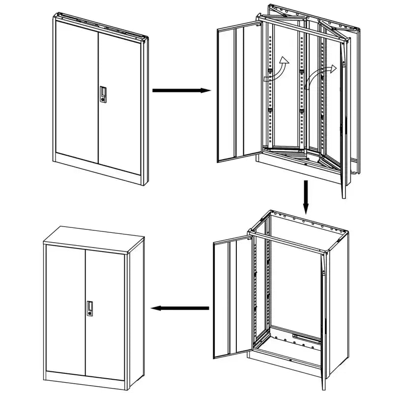Meuble TV moderne 63 po en canne et bois avec 3 portes à fermeture en douceur
