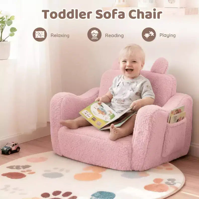 Mini-canapé pour tout-petits, canapé-lit pliant 2-en-1 pour bébé pour salle de jeux