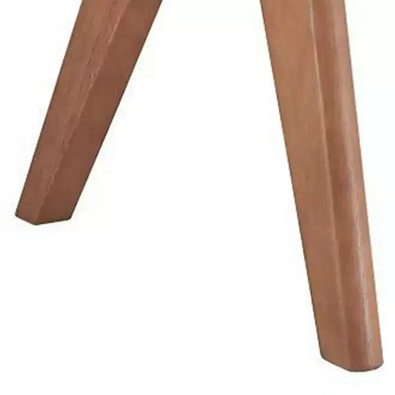 Table d'appoint latérale de 22 po avec pieds inclinés, finition bois naturel marron