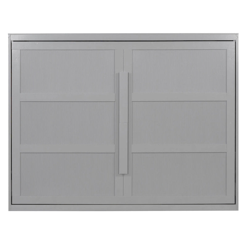 Lit escamotable Queen Size avec mécanisme à double piston, sans sommier à ressorts