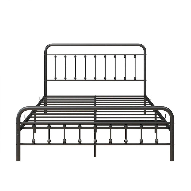 Cadre de lit en métal plateforme Queen Size