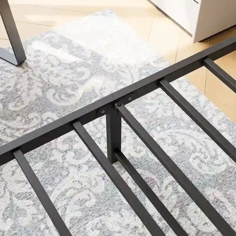 Cadre de lit en métal plateforme Queen Size