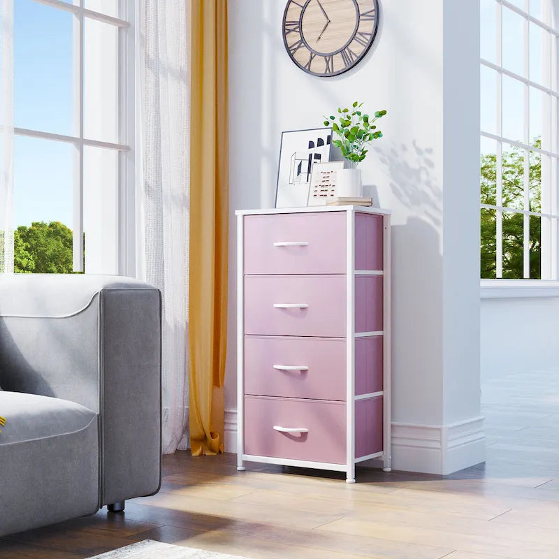 Tour de rangement moderne avec 4 tiroirs et une large commode