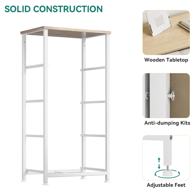 Tour de rangement moderne avec 4 tiroirs et une large commode