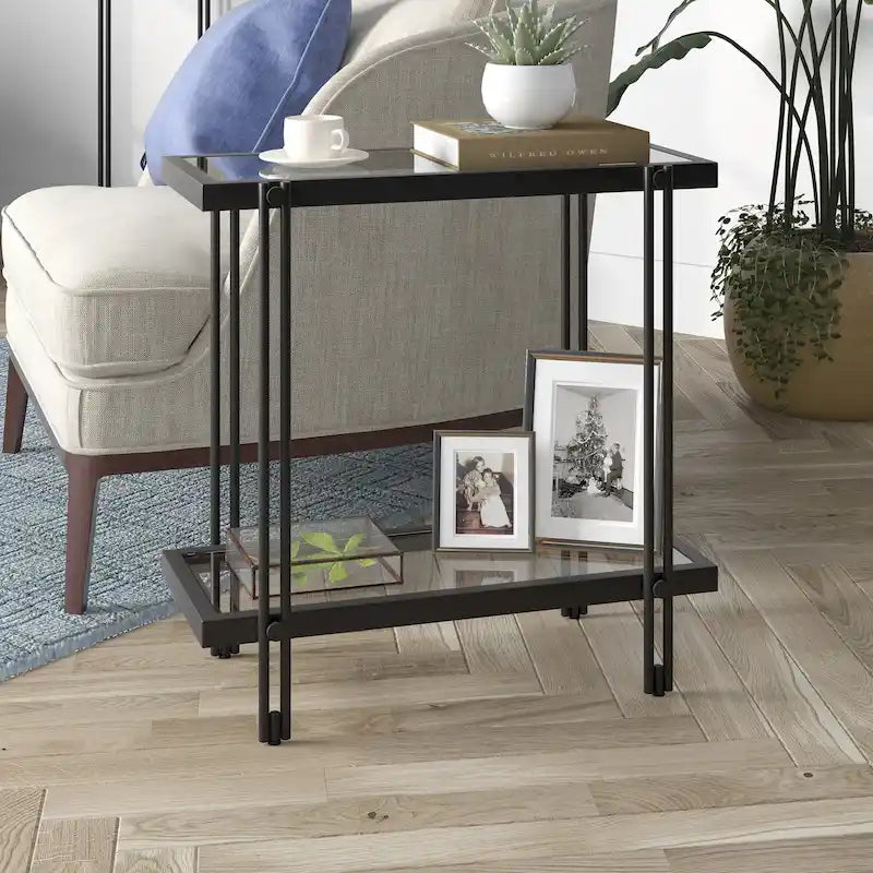 Table d'appoint rectangulaire de 24 po de large