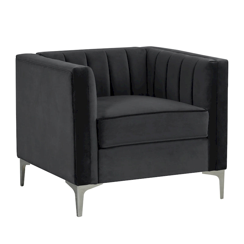 Fauteuil d'appoint rembourré pour le salon