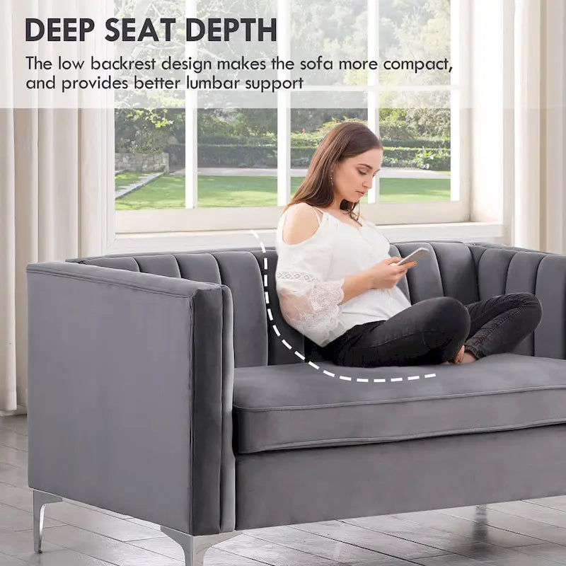 Fauteuil d'appoint rembourré pour le salon
