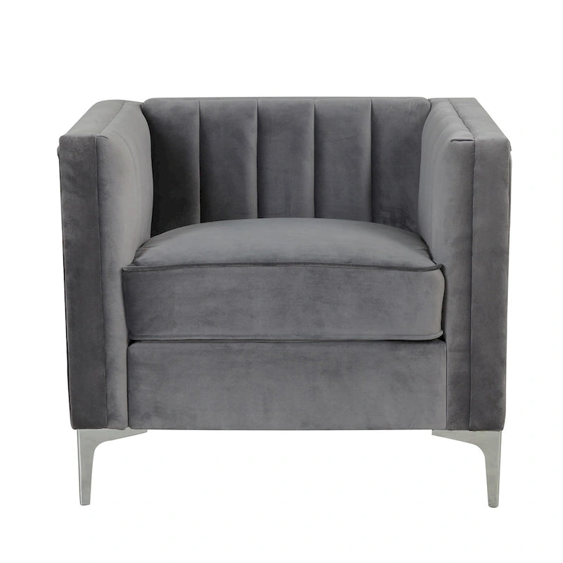 Fauteuil d'appoint rembourré pour le salon