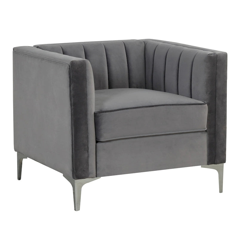 Fauteuil d'appoint rembourré pour le salon