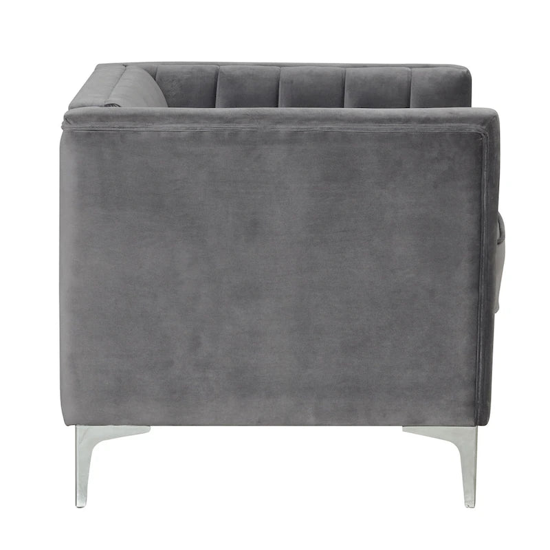 Fauteuil d'appoint rembourré pour le salon