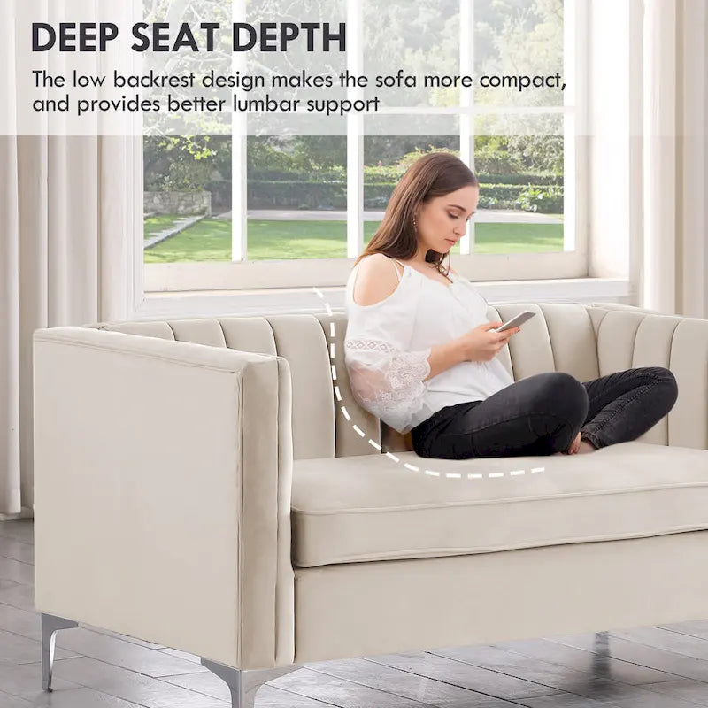 Fauteuil d'appoint rembourré pour le salon