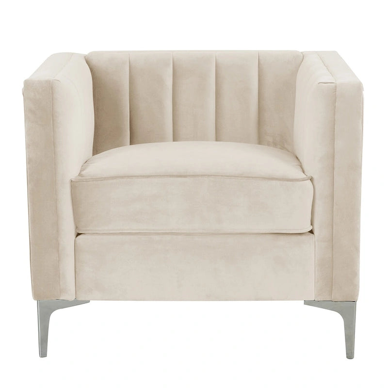 Fauteuil d'appoint rembourré pour le salon