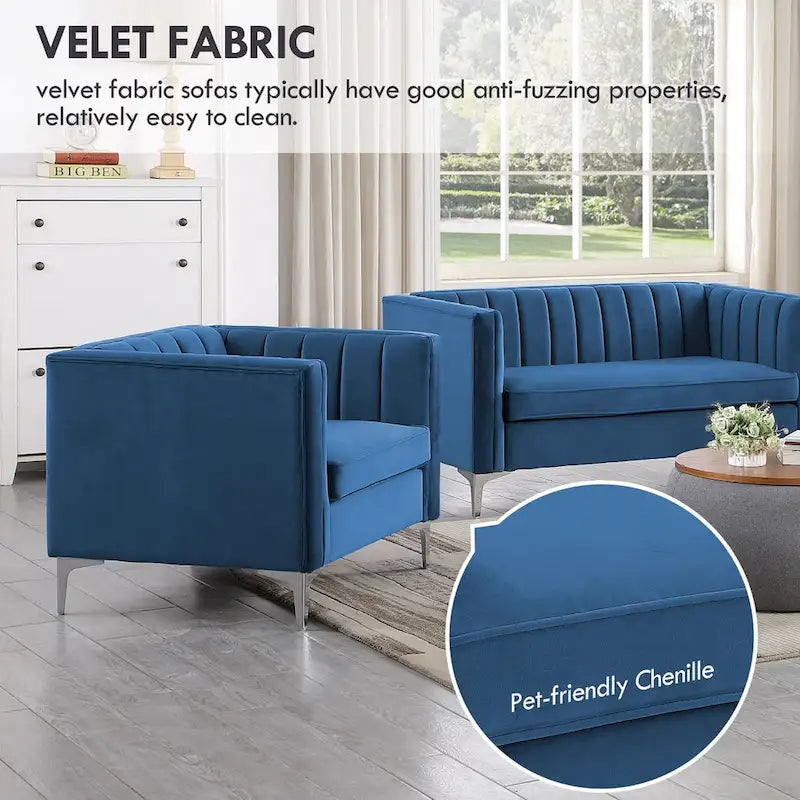Fauteuil d'appoint rembourré pour le salon