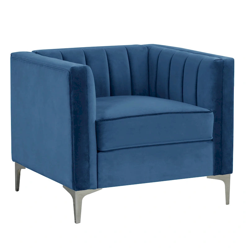 Fauteuil d'appoint rembourré pour le salon