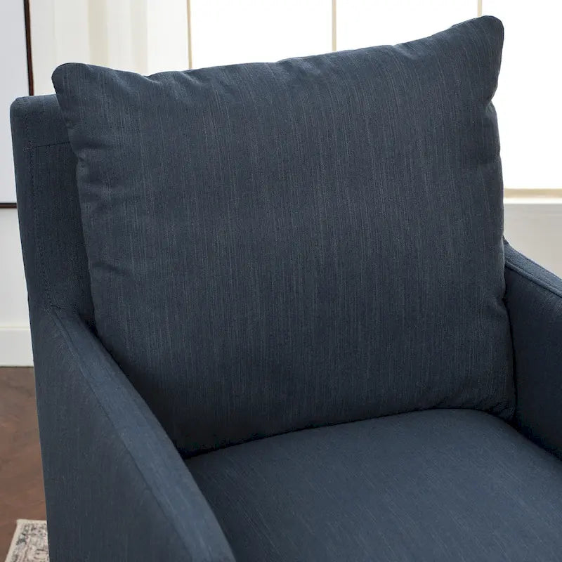 Fauteuil de salle à manger roulant rembourré en tissu haute performance de 25 po
