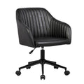 Chaise de bureau capitonnée en similicuir