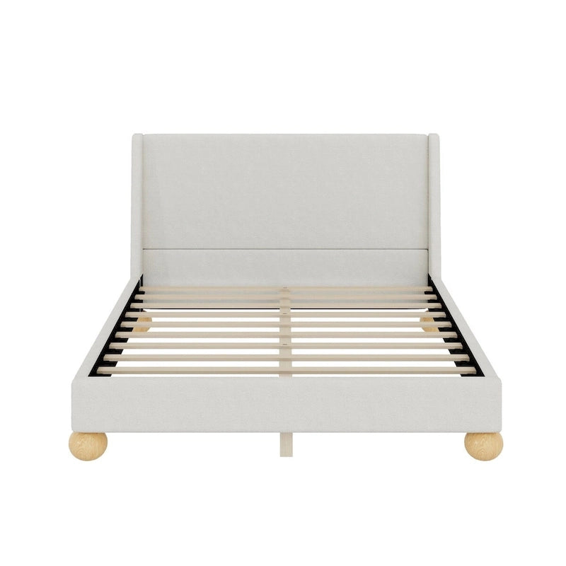 Lit plateforme rembourré moderne
