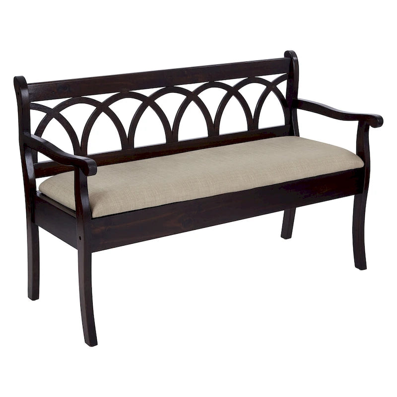 Banc de rangement avec compartiment secret