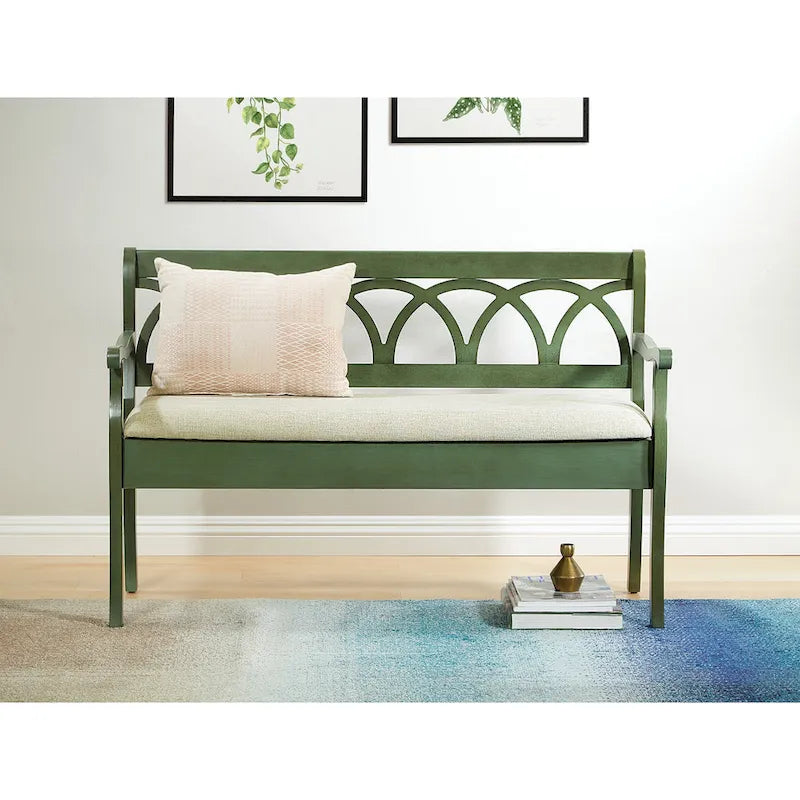 Banc de rangement avec compartiment secret