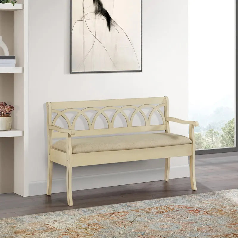 Banc de rangement avec compartiment secret