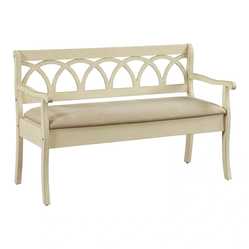 Banc de rangement avec compartiment secret
