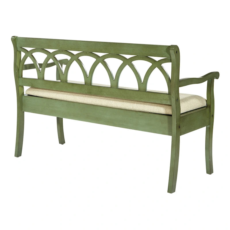 Banc de rangement avec compartiment secret