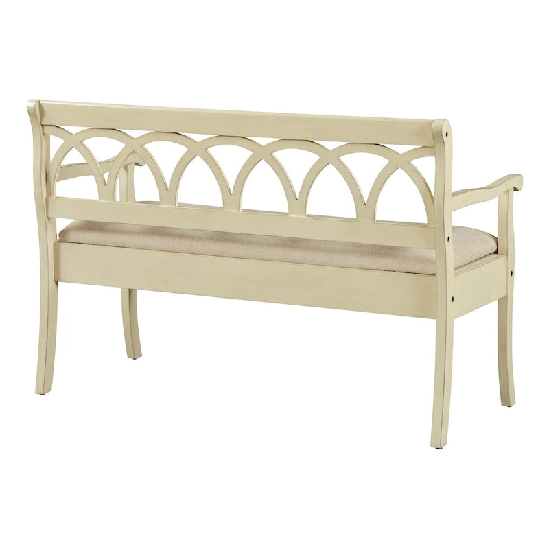 Banc de rangement avec compartiment secret