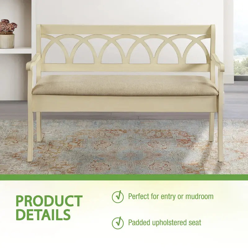 Banc de rangement avec compartiment secret