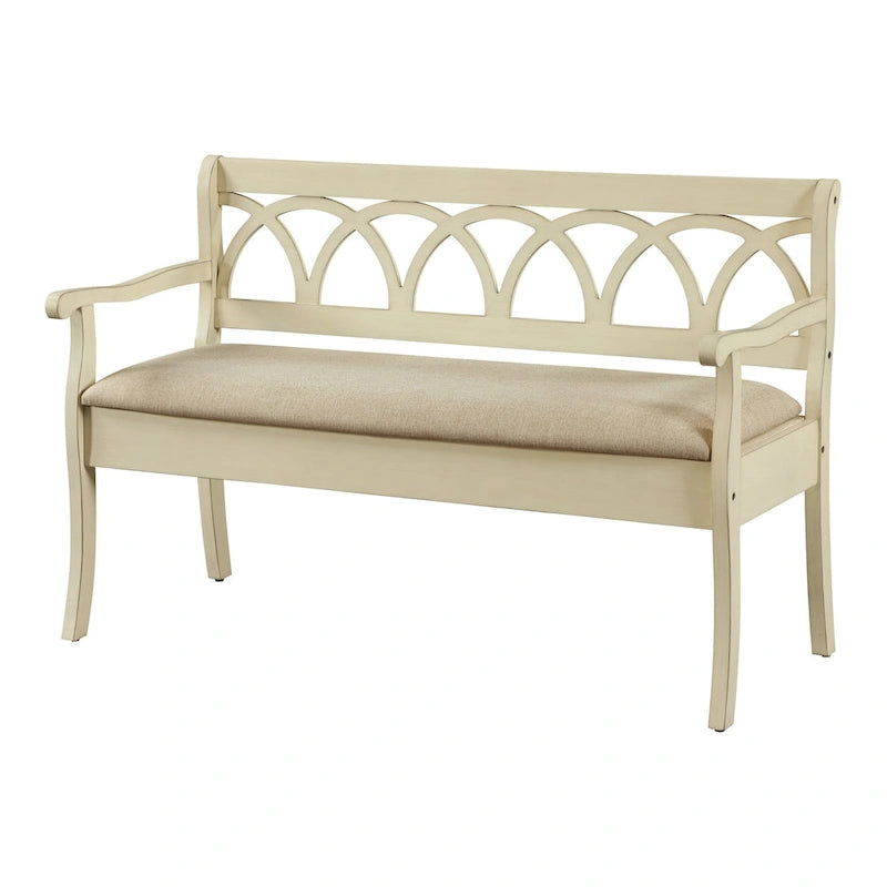 Banc de rangement avec compartiment secret