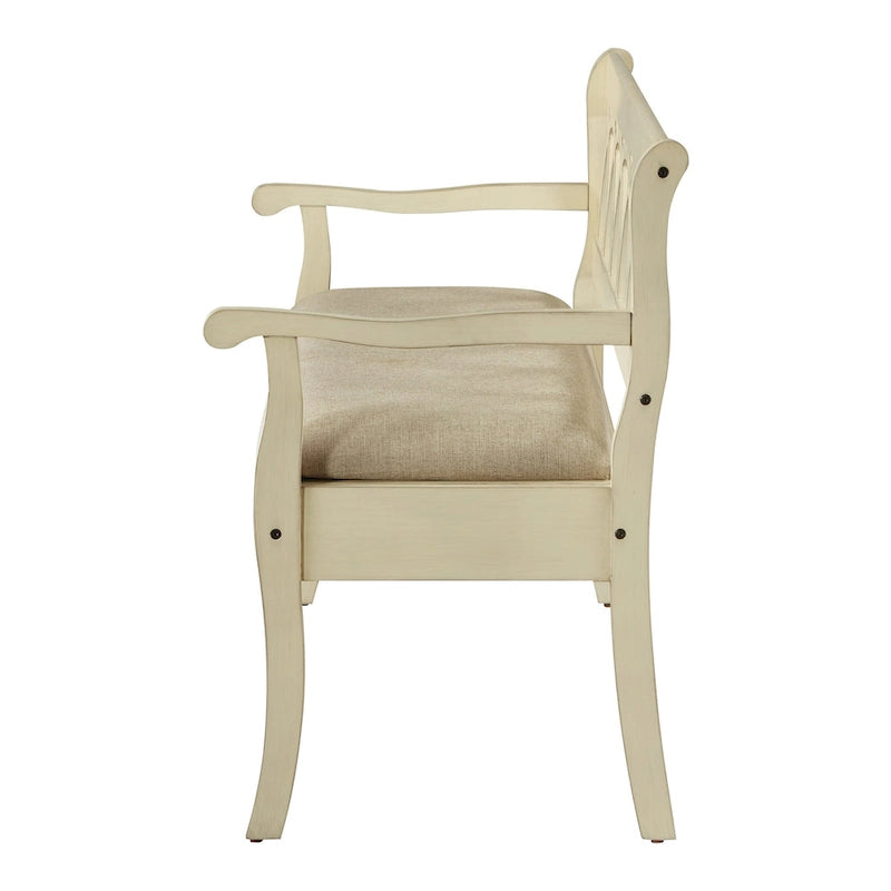 Banc de rangement avec compartiment secret