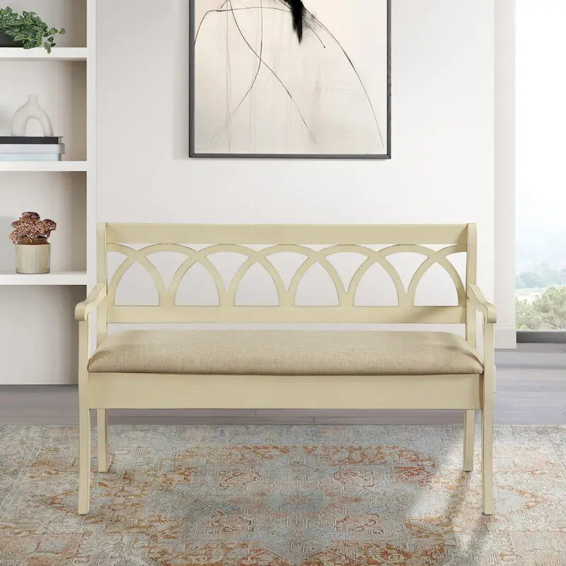 Banc de rangement avec compartiment secret