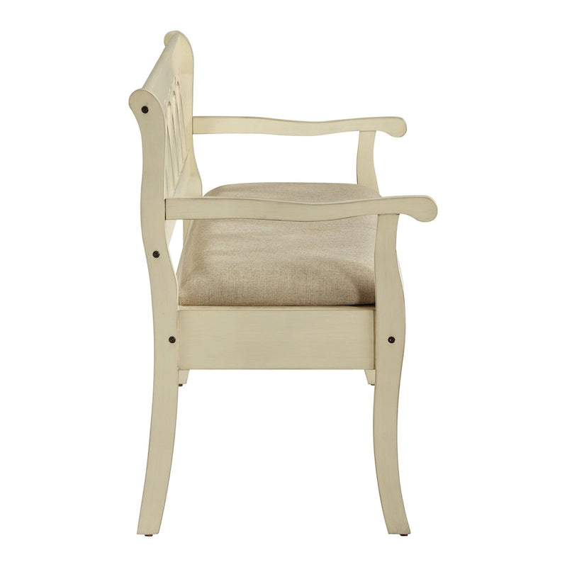 Banc de rangement avec compartiment secret